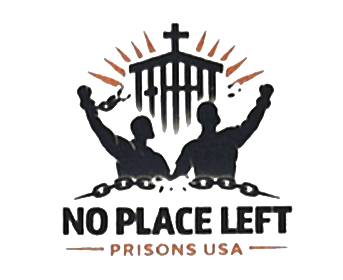 No Place Left Prisons USA logo
