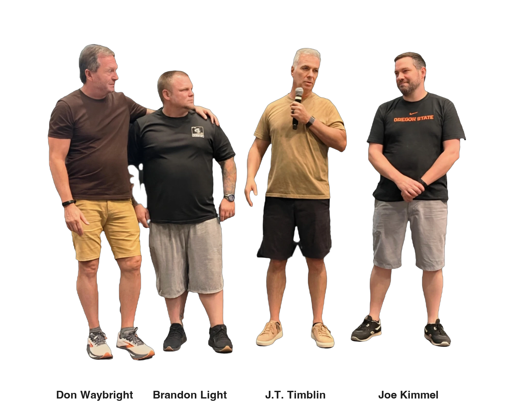 Don Waybright, Brandon Light, J.T. Timblin, and Joe Kimmel of No Place Left Prisons